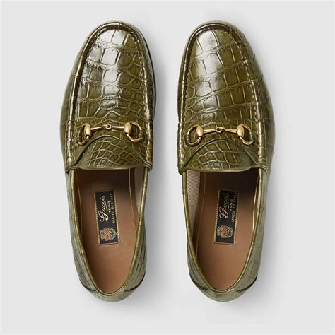 gucci loafers on feet red green band|best Gucci loafers men.